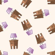 furniture theme cabinet cartoon seamless pattern background N6