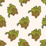 dinosaur cartoon seamless pattern background N17