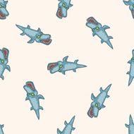 dinosaur cartoon seamless pattern background N18