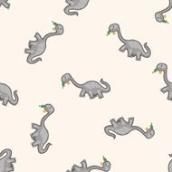dinosaur cartoon seamless pattern background N19