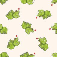 dinosaur cartoon seamless pattern background N20