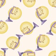 design lamp style cartoon seamless pattern background