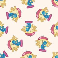 design lamp style cartoon seamless pattern background N3