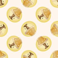design lamp style cartoon seamless pattern background N5