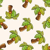 tree cartoon seamless pattern background N8