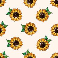 flower cartoon seamless pattern background N3