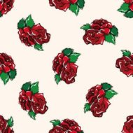 flower cartoon seamless pattern background N7