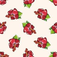 flower cartoon seamless pattern background N9