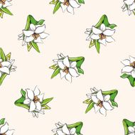 flower cartoon seamless pattern background N11