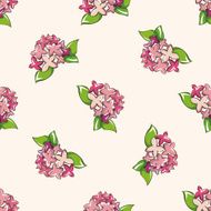 flower cartoon seamless pattern background N12