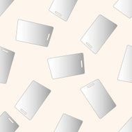 kitchenware chopping board and knife cartoon seamless pattern background