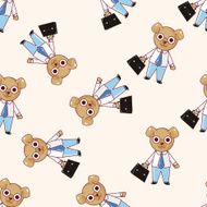 animal dog cartoon seamless pattern background N13