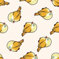 bird cartoon seamless pattern background N27