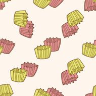 kitchenware baking module cartoon seamless pattern background