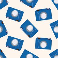 camera cartoon seamless pattern background N41