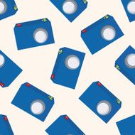 camera cartoon seamless pattern background N47