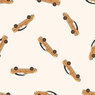 transportation car cartoon seamless pattern background N33