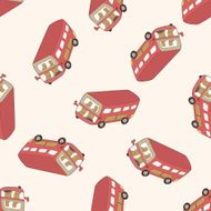 transportation car cartoon seamless pattern background N34