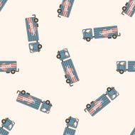 transportation car cartoon seamless pattern background N37