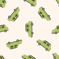 transportation car cartoon seamless pattern background N39