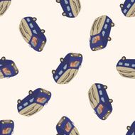 transportation car cartoon seamless pattern background N41
