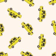 transportation car cartoon seamless pattern background N42