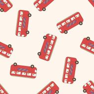 transportation car cartoon seamless pattern background N43