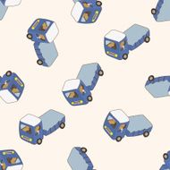 transportation car cartoon seamless pattern background N44