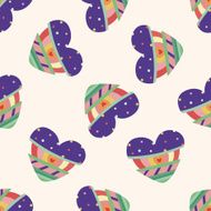 love heart cartoon seamless pattern background N2