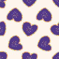 love heart cartoon seamless pattern background N3