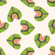 love heart cartoon seamless pattern background N4