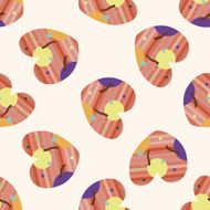 love heart cartoon seamless pattern background N12