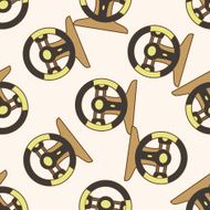 racing steering wheel cartoon seamless pattern background N2