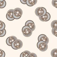 racing wheel cartoon seamless pattern background N2
