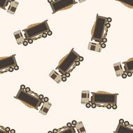 Excavator cartoon seamless pattern background N5