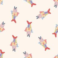 fish cartoon seamless pattern background N23