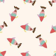 fish cartoon seamless pattern background N25