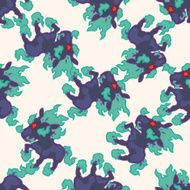 animal horse cartoon seamless pattern background N3