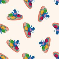 Amusement park facilities cartoon seamless pattern background N116