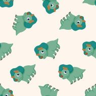 dinosaur cartoon seamless pattern background N22