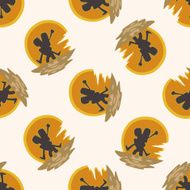 Valentine&#039;s day couple cartoon seamless pattern background N7