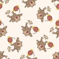 cat cartoon seamless pattern background N18