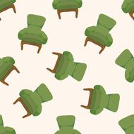 chair cartoon seamless pattern background N22