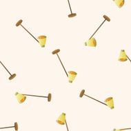Home appliances theme lamp cartoon seamless pattern background N8