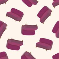 chair cartoon seamless pattern background N23