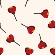 Home appliances theme lamp cartoon seamless pattern background N9