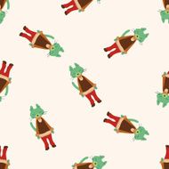 cat cartoon seamless pattern background N27