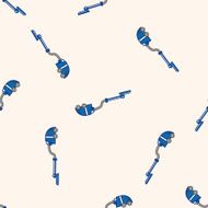 Home appliances theme vacuum cleaner cartoon seamless pattern background N7