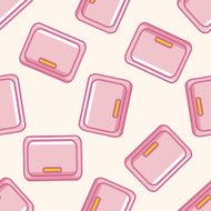 Home appliances theme refrigerator cartoon seamless pattern background N9