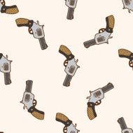 weapon gun cartoon seamless pattern background